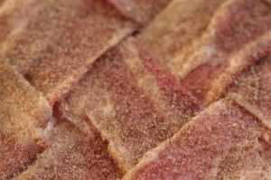 Bacon Lattice with Dry Rub (Close Up)